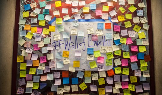 Donald Trump, Trump, US Election, Wall of Empathy, Post Election, Post it, Sticky notes, Notes, The Mission, Mission District, Wall, Election 2016