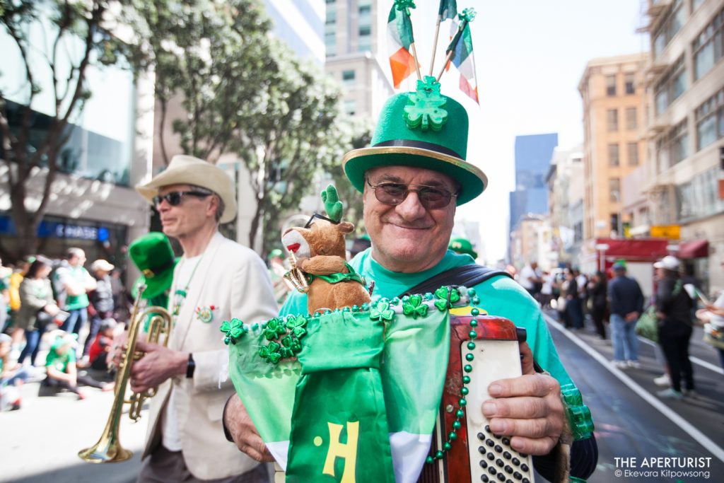 Participants in costume take part in the 168th annual San Francisco St. Patrick’s Day Parade on Saturday, March 16, 2019, in San Francisco, Calif. (Photo by Ekevara Kitpowsong/Current SF)