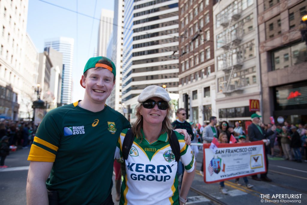 Participants march down Market Street during the 168th annual San Francisco St. Patrick’s Day Parade on Saturday, March 16, 2019, in San Francisco, Calif. (Photo by Ekevara Kitpowsong/Current SF) 
