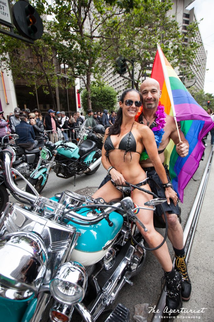 Parade participants from Dykes on Bikes take part in the San Francisco Pride Parade on Sunday, June 30, 2019, in San Francisco, Calif. (Photo by Ekevara Kitpowsong/Current SF)